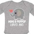 thumbnail image 4 of Inktastic Mimi and Poppop Love Me Grandchild Boys or Girls Long Sleeve Baby Bodysuit, 4 of 5