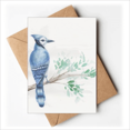 thumbnail image 1 of Branch Blue Parrot Art Deco Fashion Greeting Cards You are Invited Invitations, 1 of 3