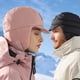 thumbnail image 4 of Gorro de esquí cálido de invierno, gorro de plumón con orejeras impermeable y cálido de invierno para caza, camping y motociclismo, 4 of 5