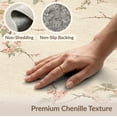 thumbnail image 6 of ODIKA Round Shaped Retro Botanical Chinoiserie Blooms Border Solid Non-Slip Low Profile for Guest Room, Lounge, Apartment, 6 of 7