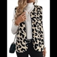 thumbnail image 1 of Chaleco con Estampado de Leopardo Y2K para Mujer, Chaqueta Sin Mangas con Botones y Cuello Alto, Ropa de Abrigo Colorido XL, 1 of 9