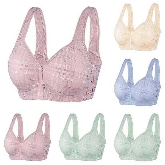 Patlollav Womens Plus Size Bra,Casual Sexy Lace Underwire Bra Extra-Elastic Wirefree