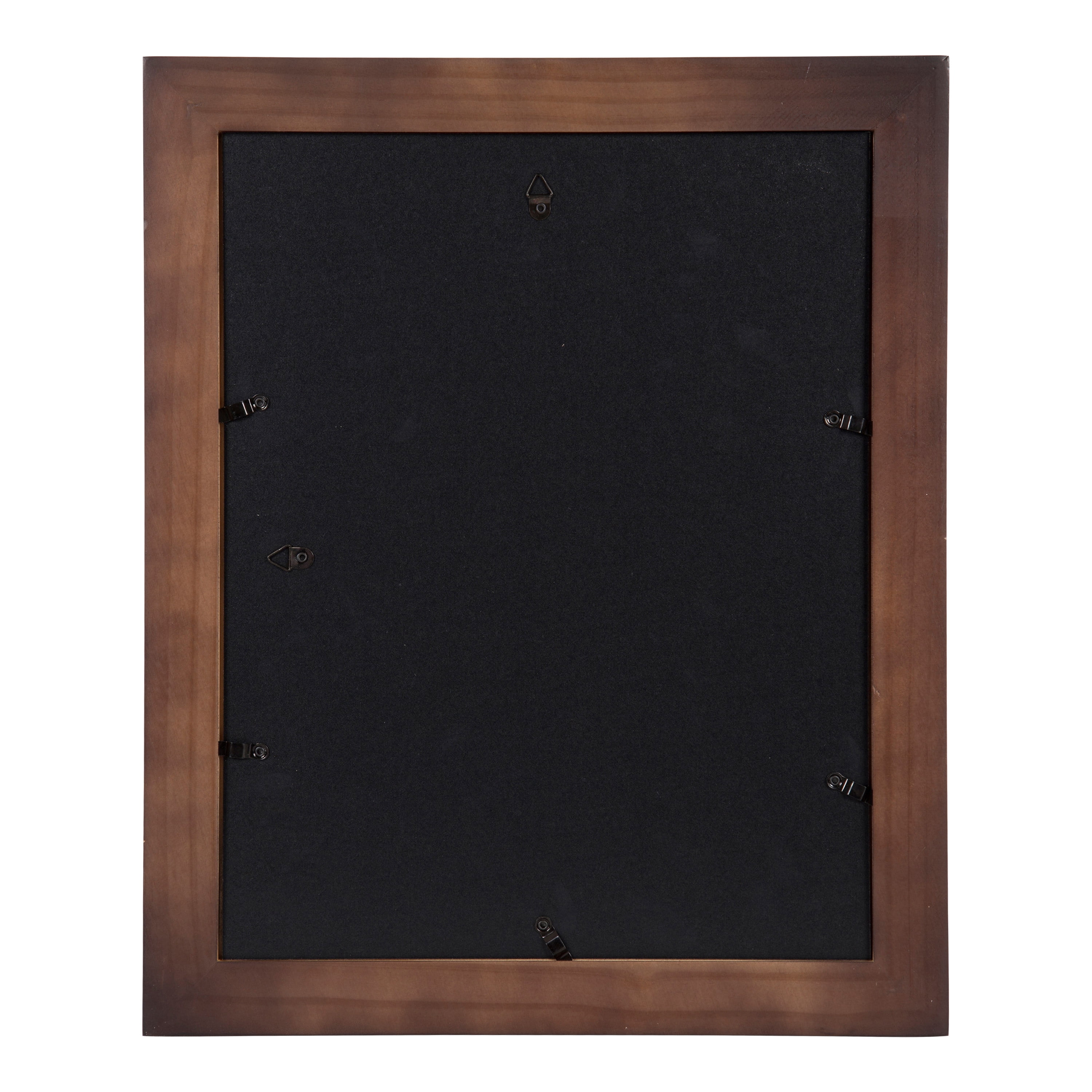 DesignOvation Museum Wooden Traditional Picture Frame Set with Mats for Customizable Wall Display, 11x14 matted to 8x10, Walnut Brown, 4 Pack