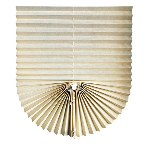 Cordless No-Drill Adjustable Window Blinds, Temporary Stick-On Pleated Paper Shades for Privacy & Light Control, UV Protection Easy to Cut & Install for Nursery Bedroom Bathroom