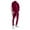Red, variant on Jgppe Men's Tracksuit Comfy Velvet Full Zip Sweatsuit Long Sleeve Jacket Drawstring Long Trousers Athletic Outfits