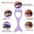 thumbnail image 3 of LANFENG Reusable Silicone Eyelash Separator Mascara Guard Mermaid Eye Tool Purple - 3-in-1 Application aid, 3 of 7
