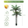 thumbnail image 4 of Nafresh 8ft UV Resistant Faux Palm Tree with Full and Lifelike Leaves , 96in Artificial Palm Tree with Realistic Trunks and Real Bark for Outdoor Indoor Home Office Decor., 4 of 10