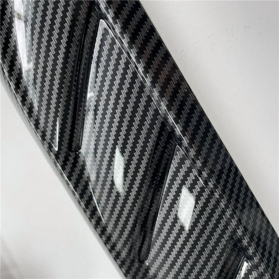 Phyun 2x Car Hood Vent Louver Scoop Cover Air Flow Intake Carbon Fiber Style
