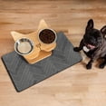thumbnail image 2 of Dog Food Mats for Floors Absorbent, Pet Cat Food Mat - Quick Dry Dog Bowl Mats for Food and Water, Eco-Friendly Boho Pet Supplies, 2 of 6