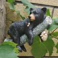 thumbnail image 4 of Simulación Animal Adornos Oso Negro Abrazando Árbol Estatua Patio Al Aire Libre Decoración Simulación Jardín Colgante de Pared, 4 of 9