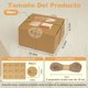 thumbnail image 3 of Cajas de Postre con Ventanas, Cajas Individuales para Cupcakes, con Etiquetas y Cuerdas, Caja Portátil para Galletas, para Postres, Dulces, Galletas, Pasteles, 3 of 4