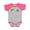 Baseball Heather and Hot Pink, variant on New Orleans, Louisiana Boys or Girls Baby Bodysuit