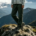 thumbnail image 4 of HAiming Plus Size Hiking Pants for Women Waterproof Elastic Waist Loose Casual Pants Vacation Athletic Workout Pants, 4 of 9