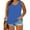 Blue, variant on Plus Size Tops for Women Sleeveless Tank Tops Loose Tunic Tops Sexy Round-Neck Blouse Lace Casual Summer Corset Ladies Tops