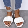 thumbnail image 5 of Womens Clothes 2026 ! asdoklhq Sandals for Women Under $10,Sandals Women Flat Slippers Open Toe Comfy Beach Roman Shoes Flip Flop, 5 of 6