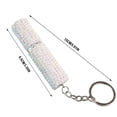 thumbnail image 3 of Mini Spray Bottle with Keychain Mini Empty Refillable Perfume Plastic Spray Bottle(white), 3 of 5
