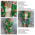 thumbnail image 2 of Open Front Shirt Coat, Skin Friendly Single Breasted Soft Halloween Open Front Blouse Fashionable Long Sleeve  For Daily For Female Type 1,Type 2,Type 3,Type 4,Type 5,Type 6,Type, 2 of 5