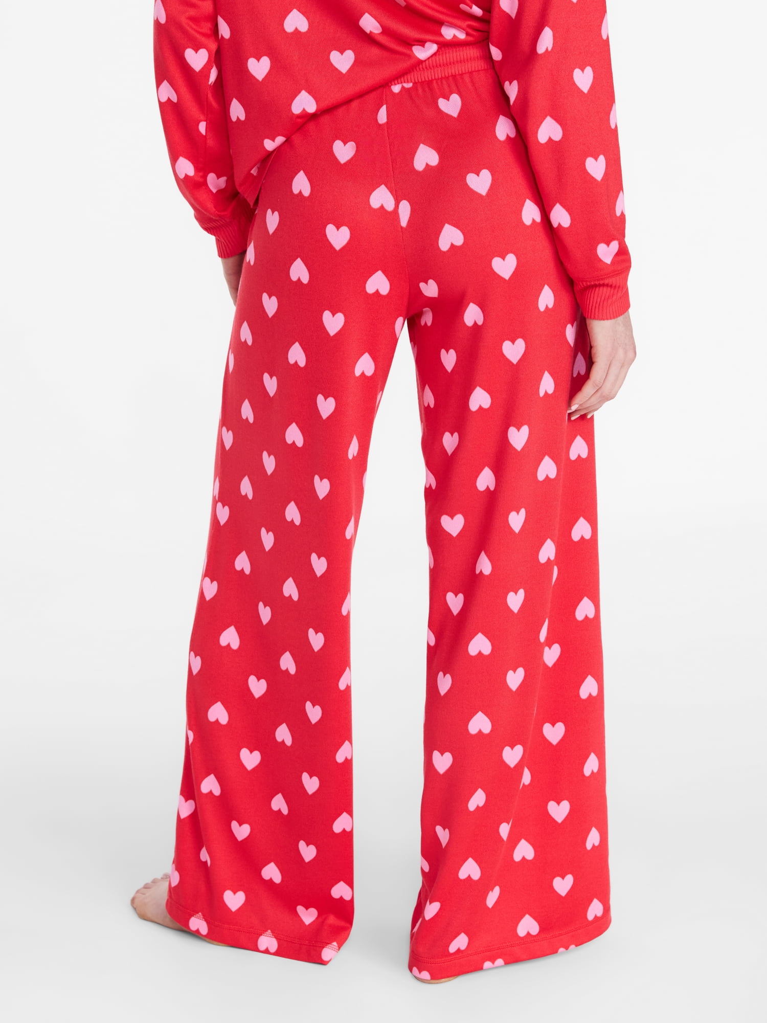 Joyspun Women's Cozy Lounge Collection Hacci Knit Sleep Pants, 29” Inseam, Sizes XS to 3X