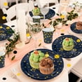 thumbnail image 2 of 120 Pcs Blue and Gold Plates and Napkins Party Supplies, Paper Plates Disposable Party Dinnerware for Birthday, 2 of 7