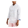 thumbnail image 1 of CLUBROOM Chemise Extensible à Rayures Blanches pour Hommes S, 1 of 4