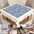 thumbnail image 6 of Boho Design Extra Large Rubber Playing Pad 31.5 Inch Square Mahjong Table Mat Features Non-Slip Grip and Noise Reducing Properties for Tiles and Cards, 6 of 7