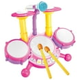 thumbnail image 1 of Juego de batería de juguete Sunnimix Instrumentos musicales para bebés batería de guardería electrónica Rosado, 1 of 8