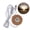 Warm, variant on Osdhezcn LED Luminous Base Night Light Round Shape Wooden Strike Piece Resin Art Crafts