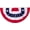 pffe-1 PCS, variant on 3 x 6 FT 4th of July Decorations, 2 PCS Patriotic USA Pleated Fan Flags, Large American Bunting Flag Banner 250th Anniversary Half Fan Flags for Independence Day Memorial Day Outdoor Home Decor