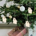 thumbnail image 2 of 20 piezas adorno colgante de Navidad árbol de Navidad en forma de casa colgante suministro de decoración de Navidad, 2 of 7