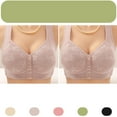 thumbnail image 4 of Itsame 2PC Bras for Women's Full Support Everyday Casual Bra Set Standard Straps Wireless Comfort Bralette Beige Size 5XL, 4 of 4