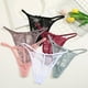 thumbnail image 4 of Lencería Sexy de encaje para mujer, calzoncillos exóticos de encaje transparente, Tanga sin entrepierna, S-XL íntimos femeninos, 4 Uds., 4 of 5