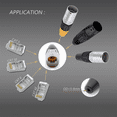 thumbnail image 2 of 10PCS RJ45 Waterproof Panel Connector, Cat5e Ethernet Socket, Metal Ethernet Cable Connector for Industrial Home Network, 2 of 7