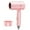 Pink, variant on TOOPTY A Powerful 600 Watt Fast Drying and Low-noise Hair Dryer with a Negative Hair Dryer with a 3-speed Range with 1 Supply and Collection Nozzle