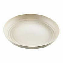 8.6 in. Huskly Reusable Beige Husk Composite Plate - 48 Piece
