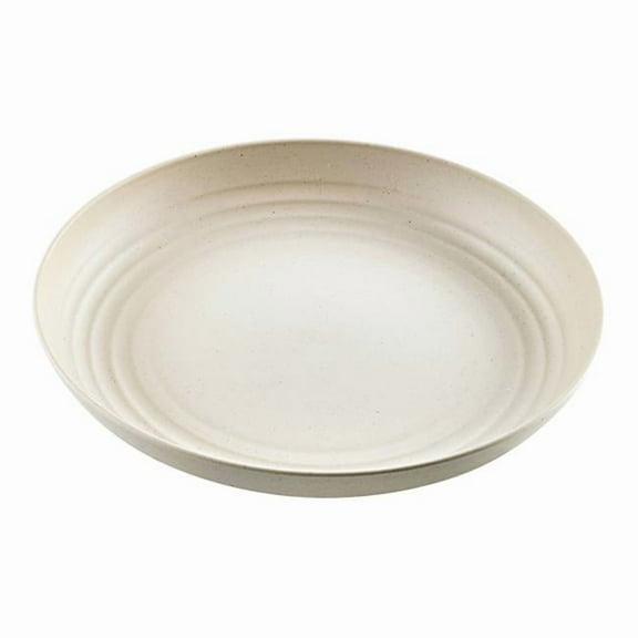 8.6 in. Huskly Reusable Beige Husk Composite Plate - 48 Piece