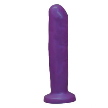 Lickerlish 8" Pure Silicone Personal Massager with Suction Cup (Purple)