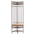 thumbnail image 5 of Crespin Corner Hallway Storage Bench Hall Tree, Brushed Copper Metal, 5 of 5