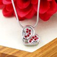 thumbnail image 5 of Red Crystal Butterfly Heart Cremation Urn Necklace For Ashes Memorial Necklace Cremation Jewelry Memorial Gift with Free Funnel Kit, 5 of 7