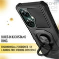 thumbnail image 6 of Rome Tech Heavy Duty Armor Case with Kickstand for OnePlus Nord N30 5G, Military Grade Protective Cover, Black, 6 of 7