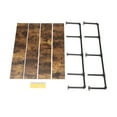 thumbnail image 5 of Miumaeov 4 Tier Industrial Pipe Shelving Wall Mounted Rustic Metal Floating Shelves for Farmhouse Kitchen Bar Shelving 36", 5 of 15