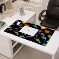 thumbnail image 3 of Long Mouse Pads for Desk,Colorful Dinosaurs Black Pattern Desk Mats on Top Of Desks, Desk Mouse Pad Extra Large with 3mm Non-Slip Base and Stitched Edge for Gaming,Office,Work,Home 31.5"x15.7", 3 of 6