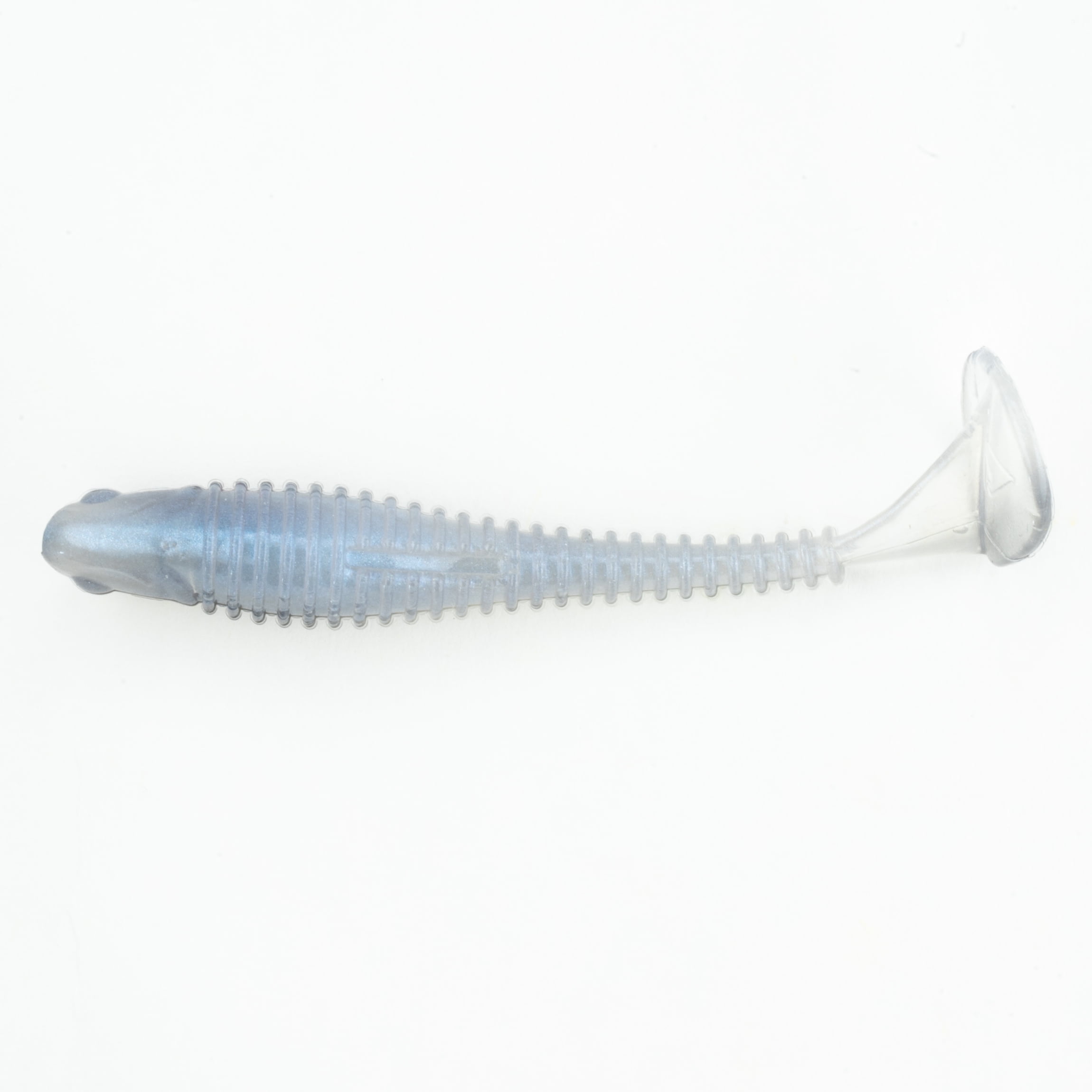 Ozark Trail 4" Shudder Swimmer, Albino, 5pc Fishing Soft Baits