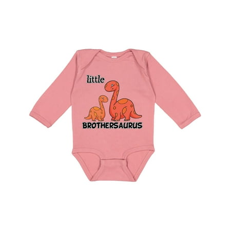 

Inktastic Little Brothersaurus Gift Baby Boy Long Sleeve Bodysuit