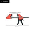 thumbnail image 2 of TFixol 4-Inch Fast Clip Fixing F Fixture Heavy Duty Wood Board Clamp Strong Clamp Woodworking Tool, 2 of 7