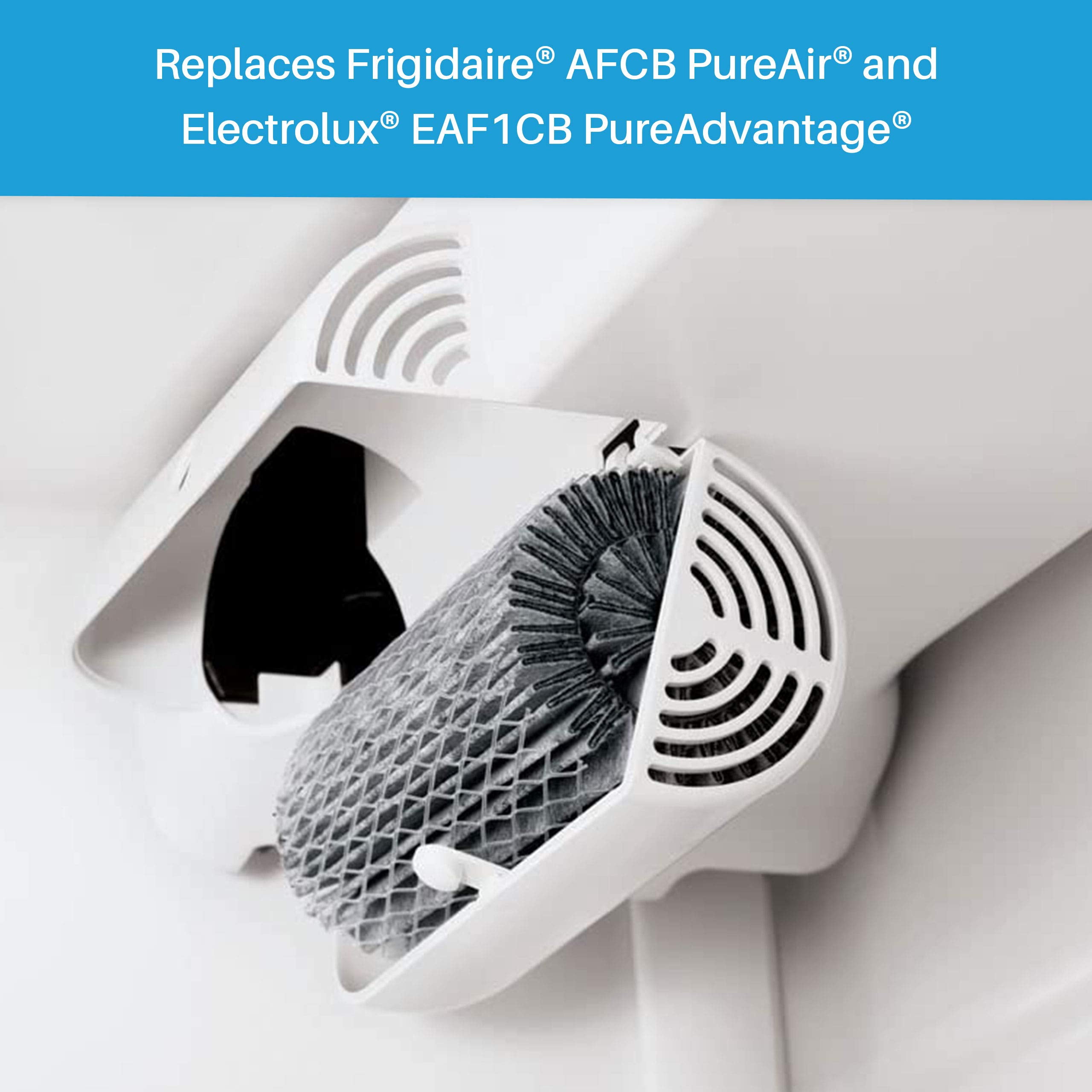SpiroPure Refrigerator Fresh Air Filter Replacement for Electrolux EAF1CB, AFCB, 9917, 46-9917, 241504902, 241575002, 241504901 (6 Pack)