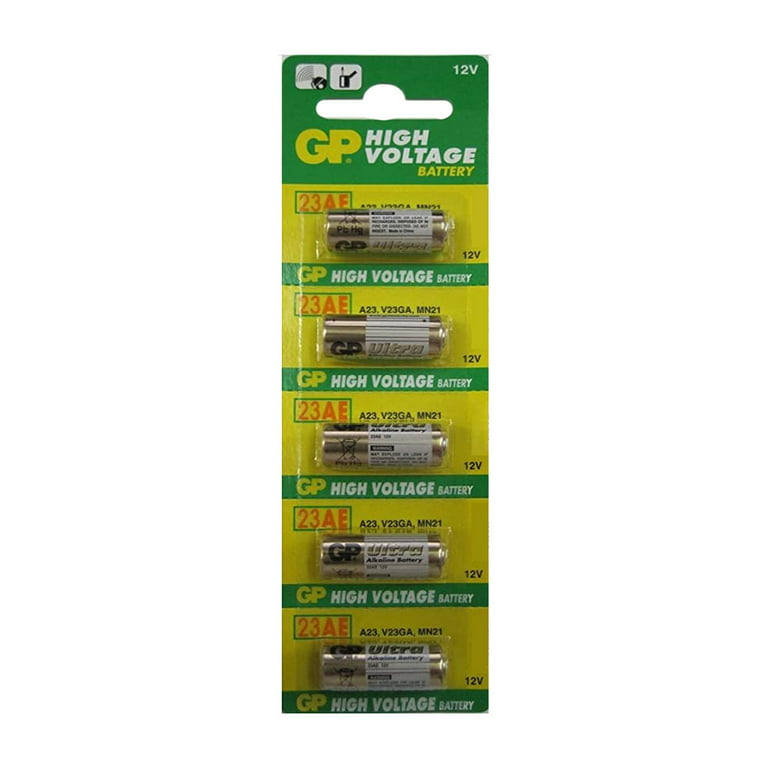 5 Pack GP High Voltage Battery 23AE 12V Alkaline A23/MN21/LRV08/V23GA  Remotes 4891199042140