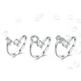 thumbnail image 5 of Starchenie Adjustable Initial Ring for Women 925 Sterling Silver Letters S 26 Alphabet Rings Size 7, 5 of 7