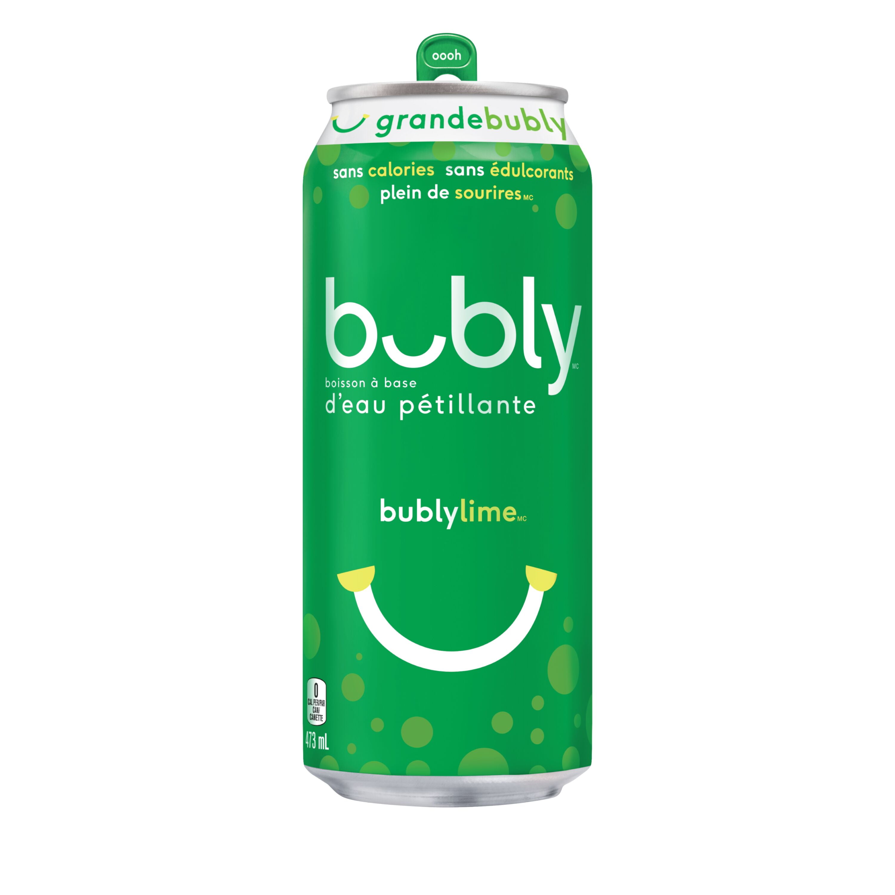 Bubly Lime Sparkling Water 473mL, Can, 473 mL