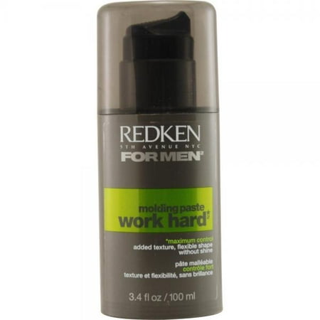 Redken Work Hard Molding Paste For Men, 3.4 Ounce (Best Molding Paste For Fine Hair)