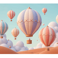 thumbnail image 3 of Decorative Design Hot Air Balloon Banner Colorful Theme Adventure Decoration for Indoor Decoration Travel Event Holiday Celebration, 3 of 7
